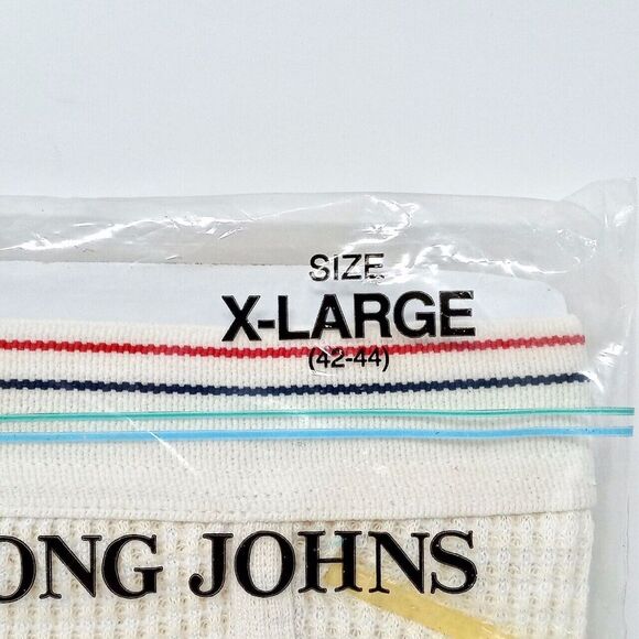 Vintage Coldmaster Made in USA Thermal Waffle Bottoms Underwear Pants - Men's XL - Picture 3 of 6